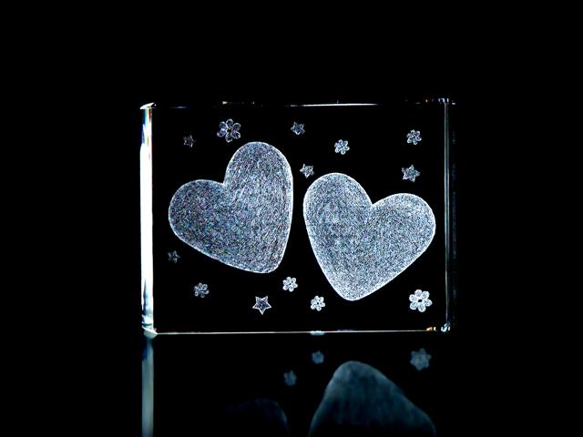 Crystal Two Hearts