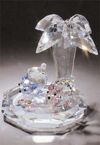 Crystal Cats Under Palm