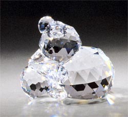 Crystal Bear And Honey Pot