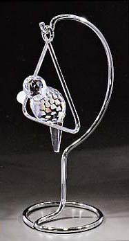 Crystal Parrot on Stand